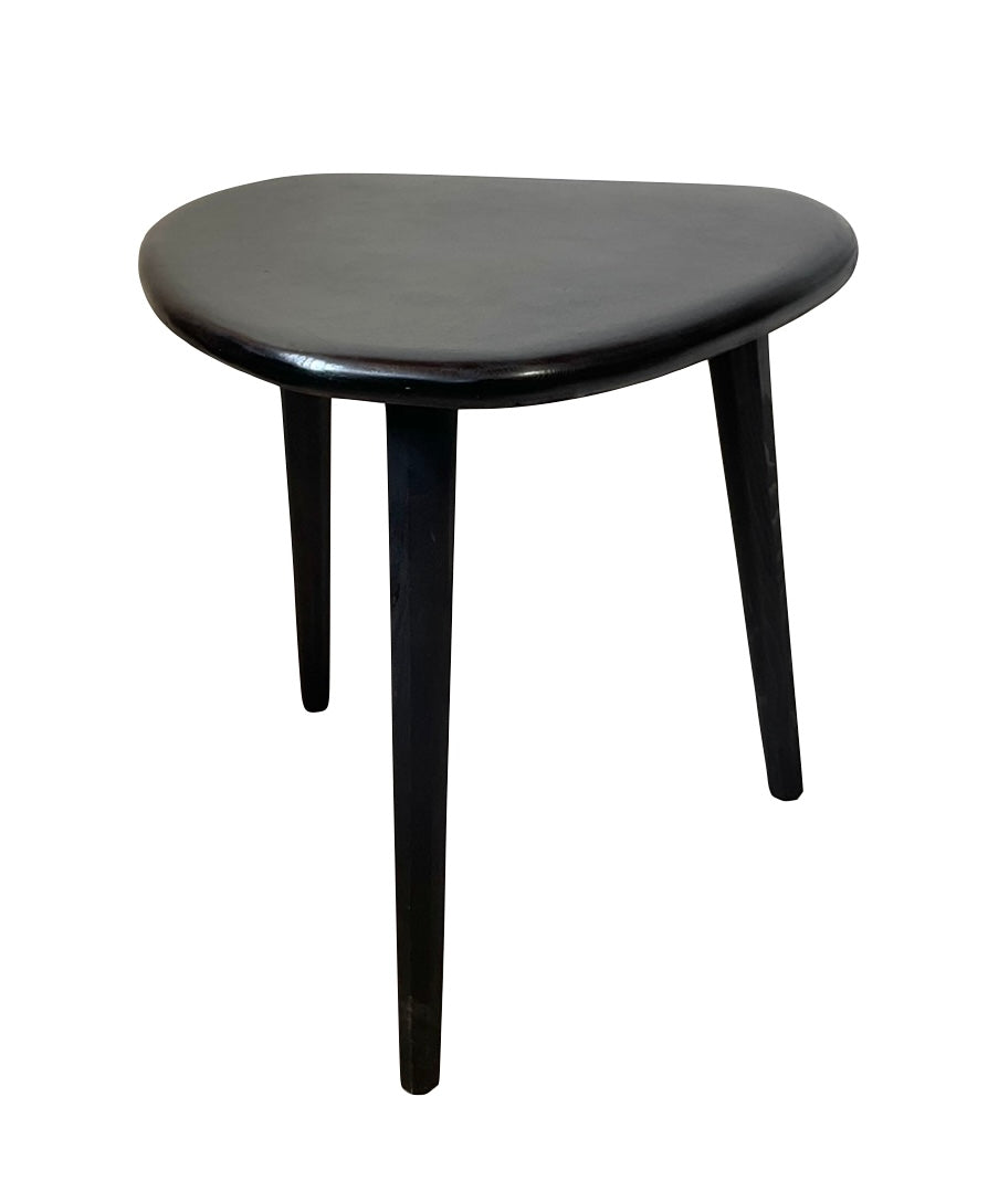 Solid timber pebble stool / side table
