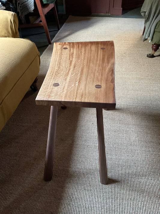 English oak side table.