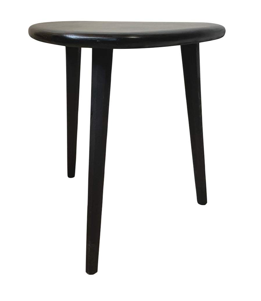 Solid timber pebble stool / side table