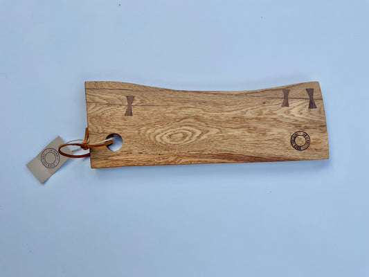 Long English oak serving board