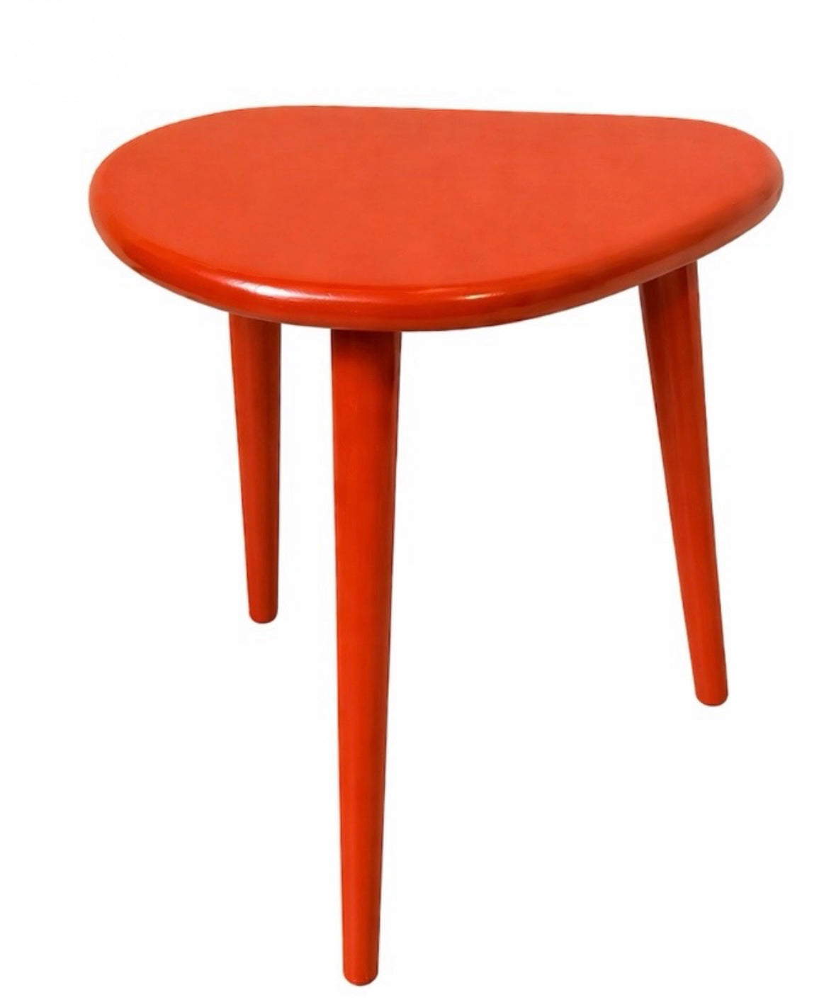 Solid timber pebble stool / side table