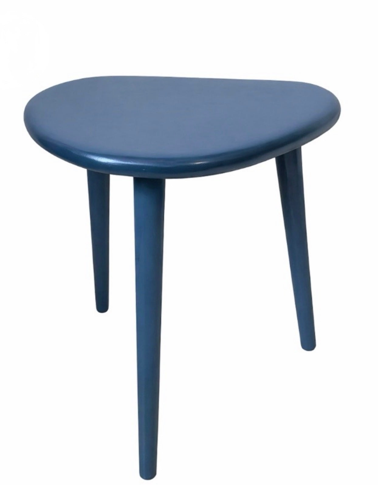 Solid timber pebble stool / side table
