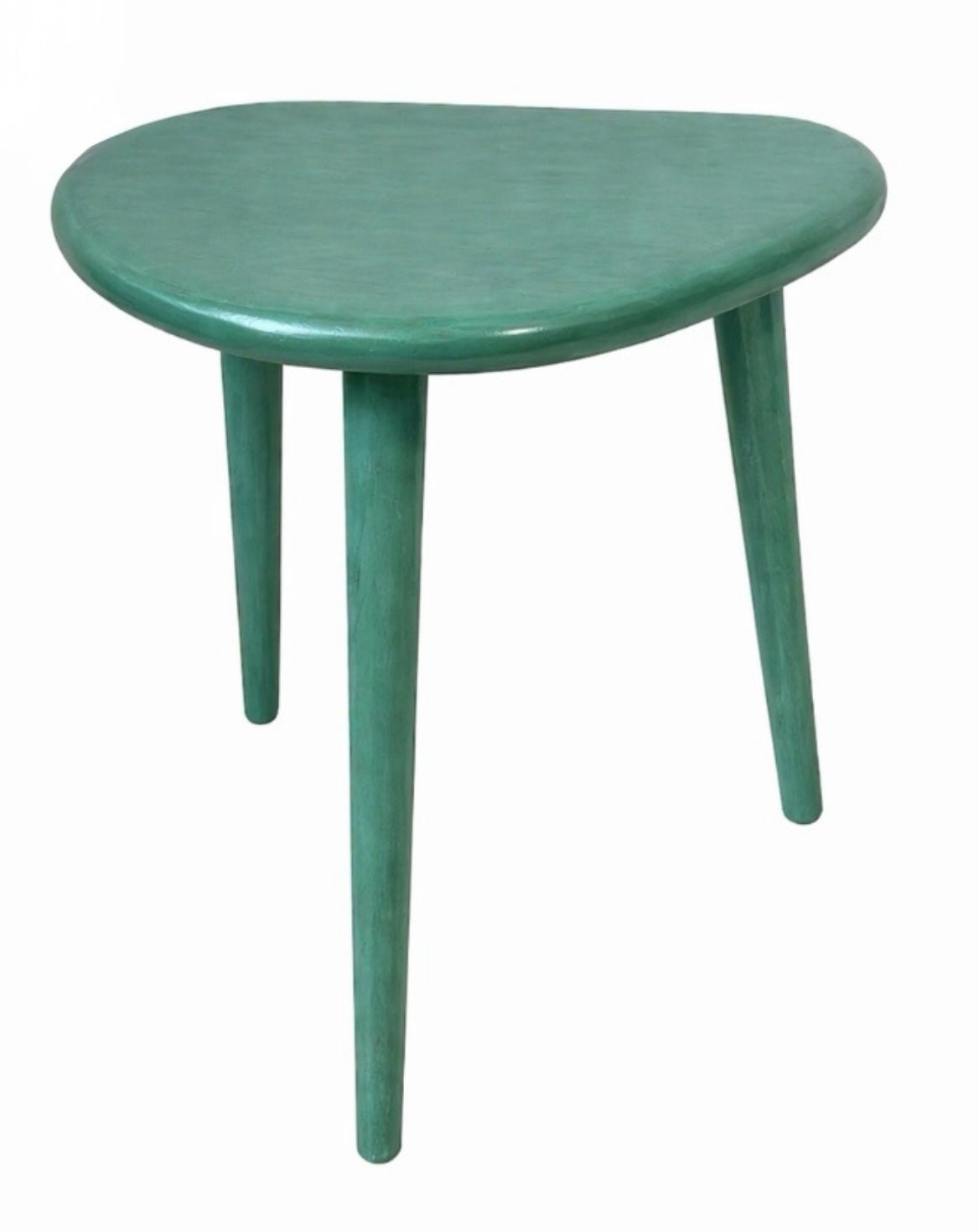 Solid timber pebble stool / side table